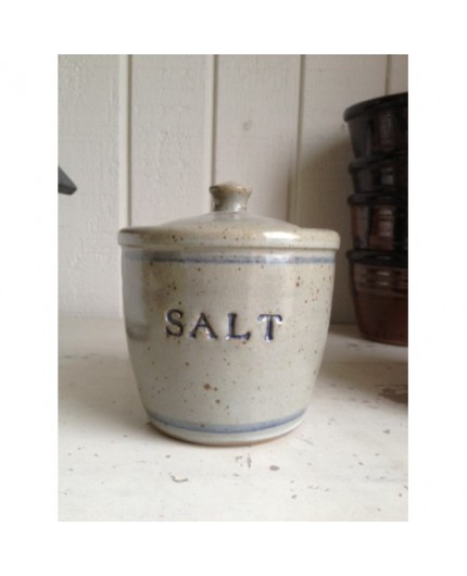 Personalized Stoneware Salt Cellar